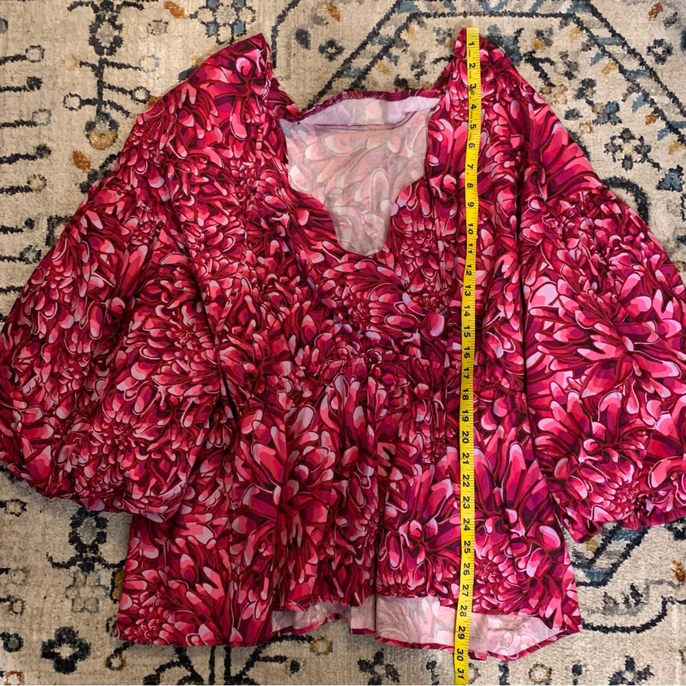 Kika Vargas Plus Size Target collaboration Long sleeve Blouse Women’s 3X - Picture 4 of 8